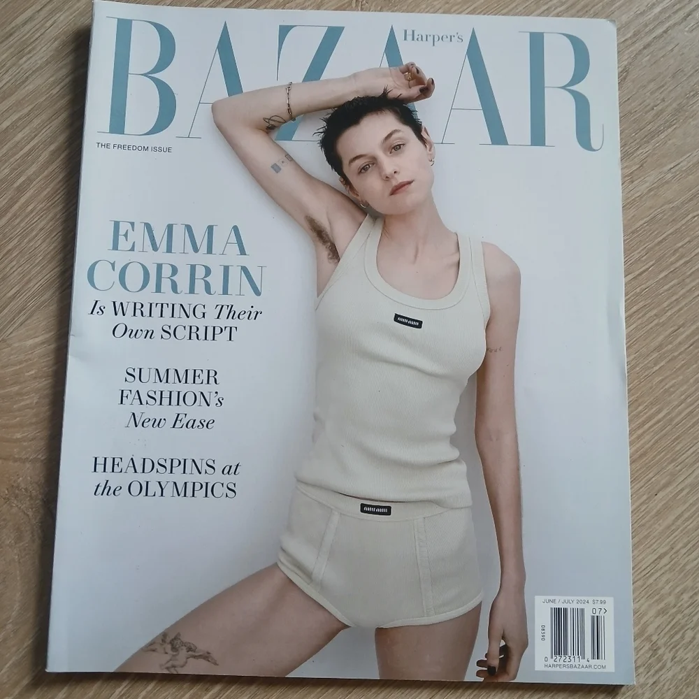 Harper's Bazaar Magazine June /July 2024 Emma Corrin Freedom Issue